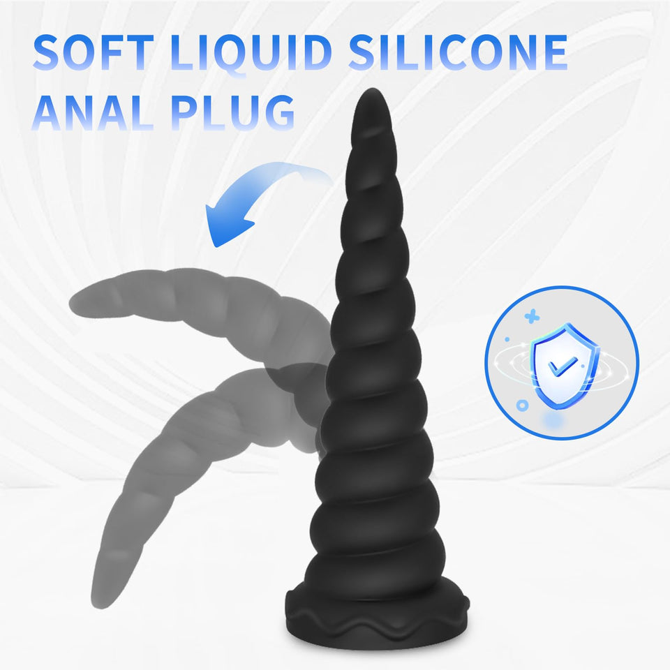 Anal Stretcher Trainer Big Anal Plug Anal Beads Adult Sex Toys for Women and Men, Large Butt Plug Training Cone Liquid Silicone