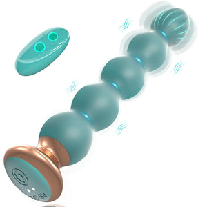 Vibrating Anal Beads Butt Plug Vibrator Anal Toy for Men and Women, 10 Vibration Modes Prostate Massager Male Vibrator Remote Co