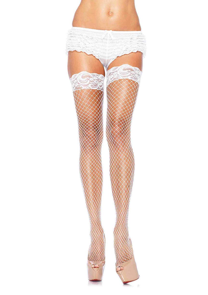 Spandex Industrial Net Thigh H - 1X-2X / White