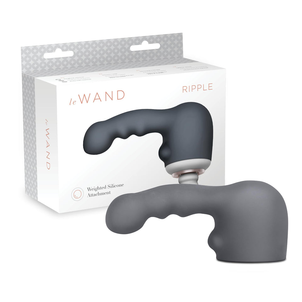 Le Wand Ripple Weighted Silicone Attachment - G-Spot & Internal Stimulator for Le Wand Original - Textured, Insertable Silicone 