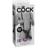 (Wd) King Cock 10 Hollow Stra Suspender System Black ''