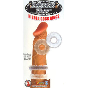 Nasstoys Mack Tuff Ribbed Cock Rings Clearsmoke