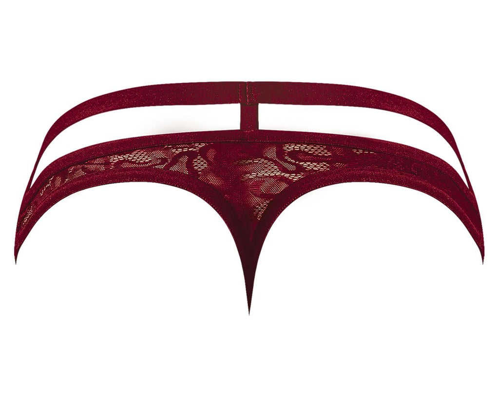 Lucifer Cutout Thong Burgundy L/Xl