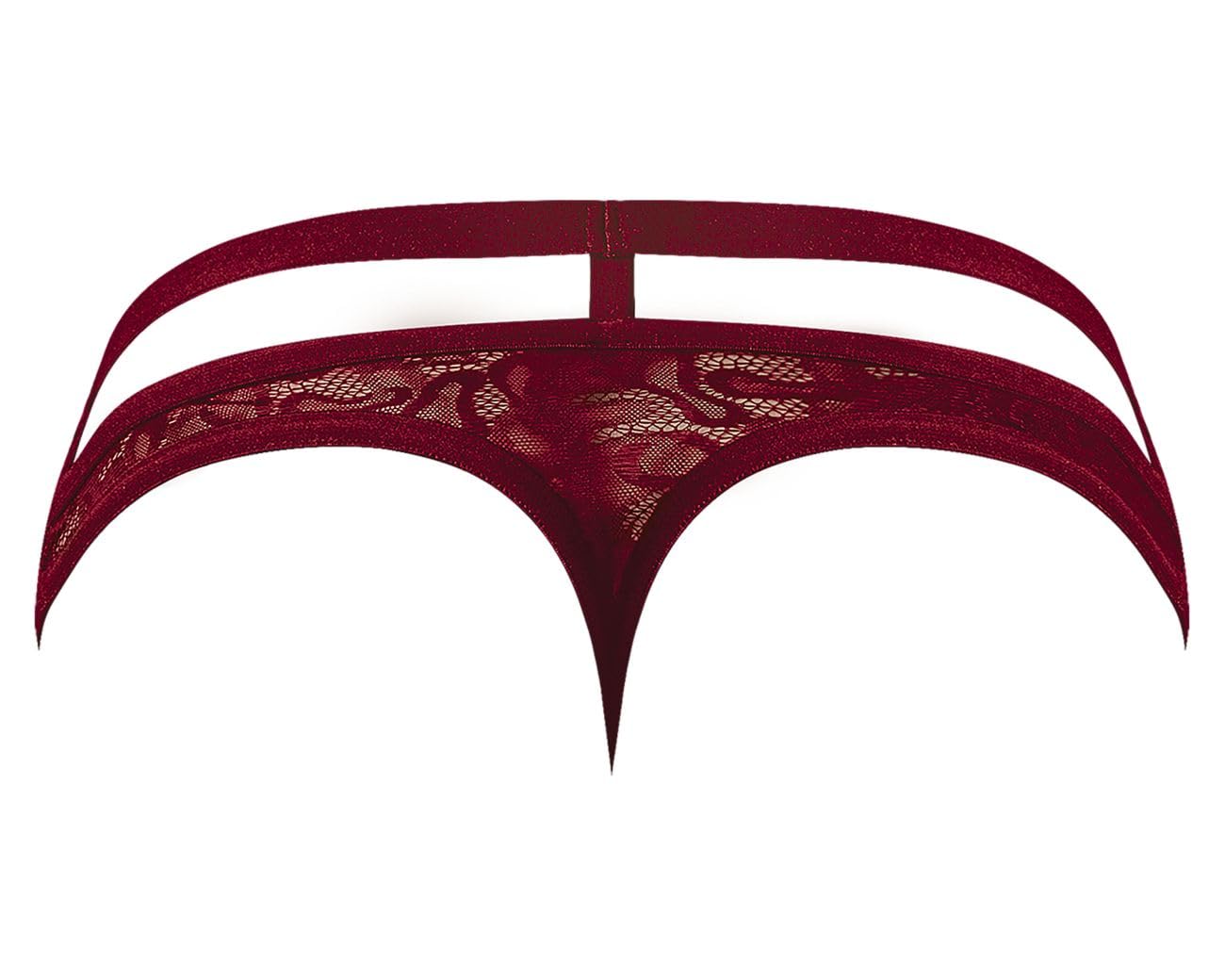 Lucifer Cutout Thong Burgundy L/Xl