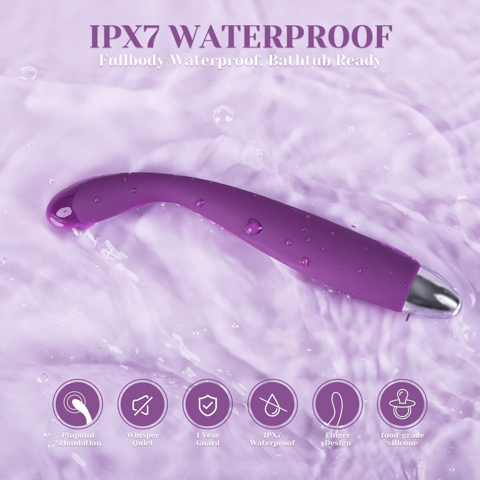 SVAKOM COCO G Spot Vibrator - 8 Seconds to Climax Finger Shaped Waterproof Vibes for Women - 5*5 Vibrations Clit Nipple Personal