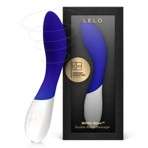 Lelo Mona Wave Personal Massager Vibrator For Women, G Spot Vibrator With Wavemotion Technology Silent Vibrator Sex Toy With 12 Vibration Patterns, Blue