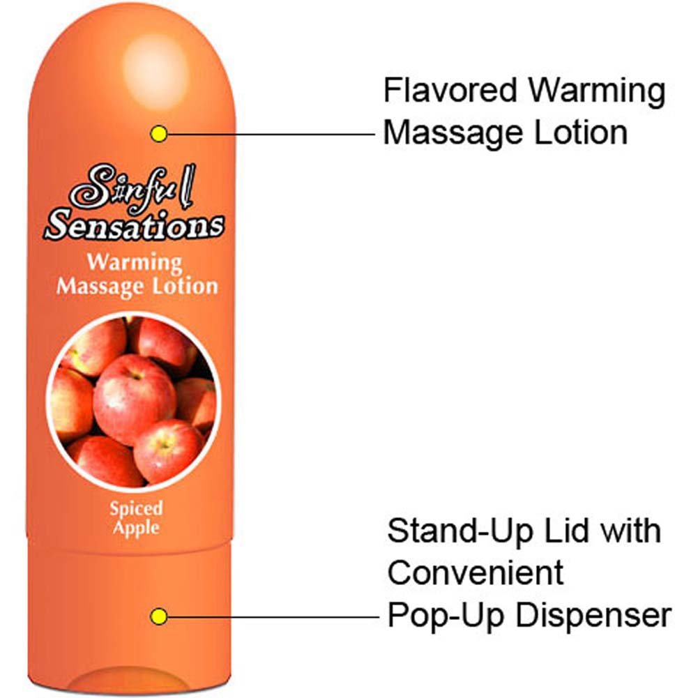 Sinful Sensations Warming Massage Lotion, Spiced Apple, 6.75 Ounce