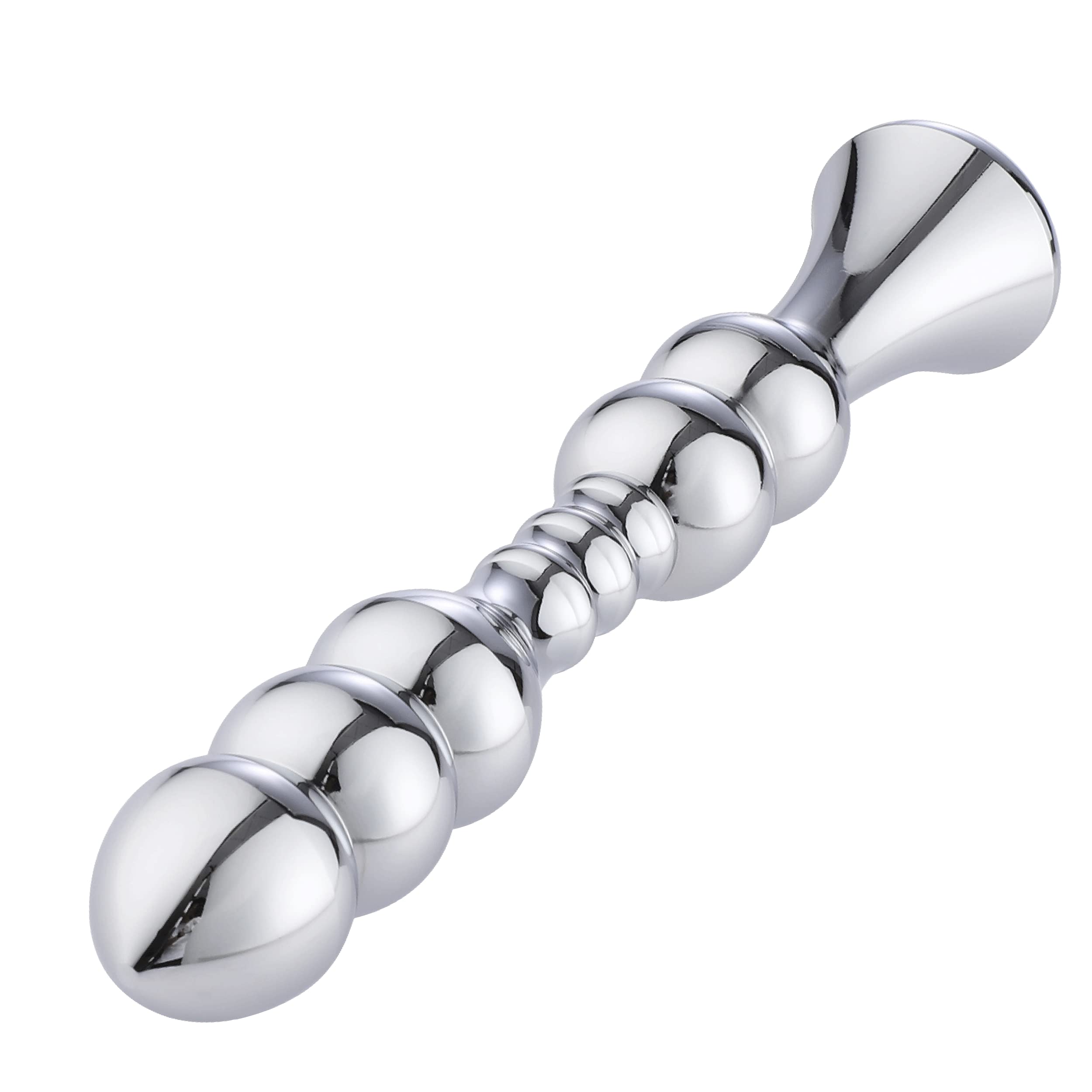 Hismith 8.02Bead Dildo, Smooth Aluminium Anal Wand with KlicLok System for Sex Machines