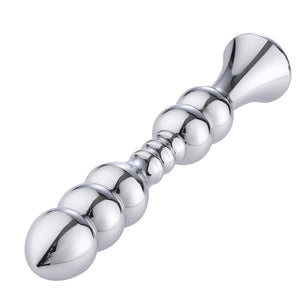 Hismith 8.02Bead Dildo, Smooth Aluminium Anal Wand with KlicLok System for Sex Machines