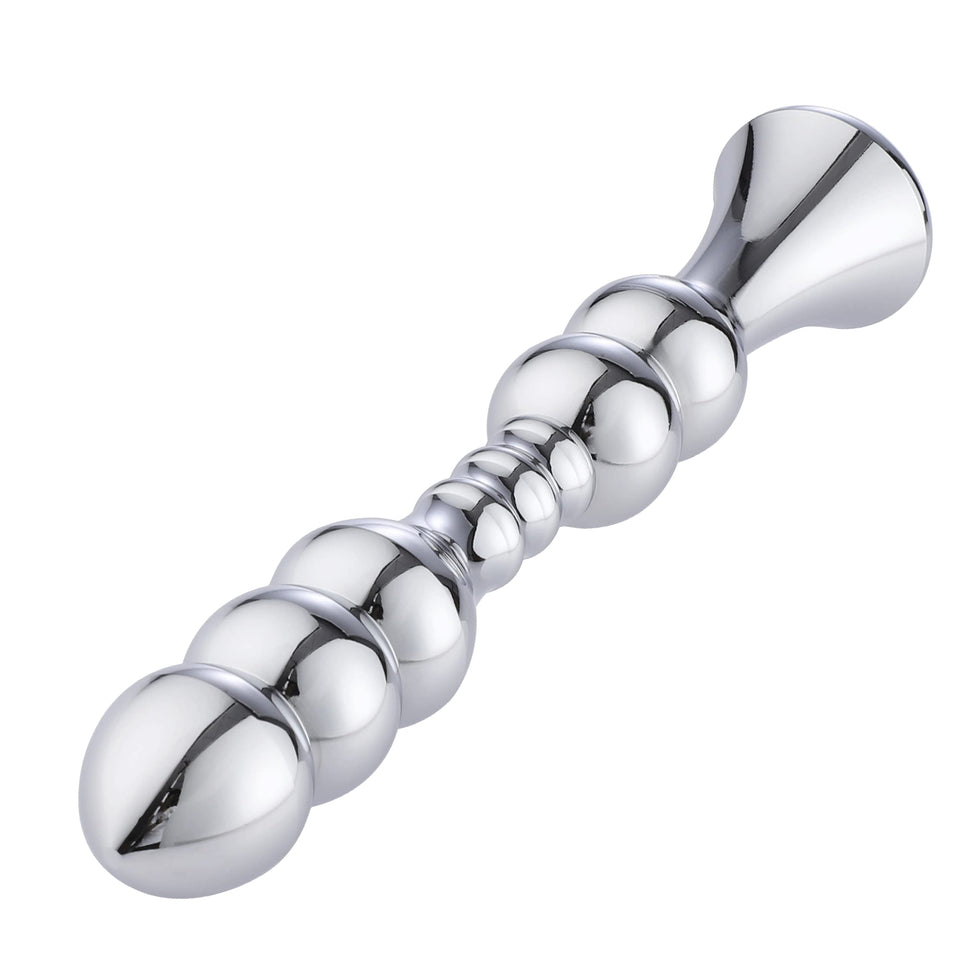 Hismith 8.02Bead Dildo, Smooth Aluminium Anal Wand with KlicLok System for Sex Machines