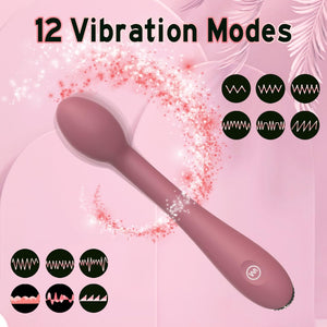 G Spot Vibrator Adult Sex Toys, Clitoral Tits Anal Stimulator Dildo with 12 Powerful Vibrating Modes,Clit Nipple Personal Massag