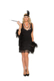 Elegant Moments Em-99051 Flapper - 2 Pc. Costume Black / S