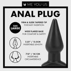 Me You Us Black Large Anal Plug