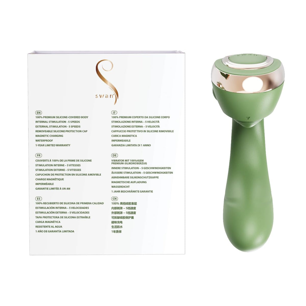 Swan Reign Dual Stimulator Green