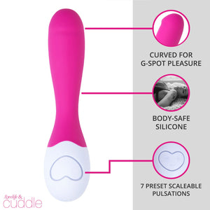 Ohmibod - Lovelife Cuddle, G Spot Vibrator, Adult Toys For Women With 7 Preset Pulsations, Splashproof Clitoris And G Spot Stimu