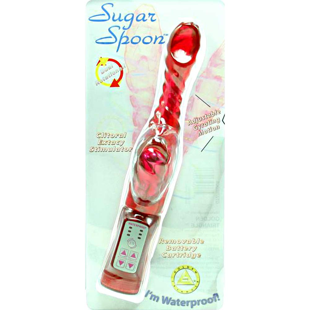 Golden Triangle Sugar Spoon 5.5'' Vibrator, Red