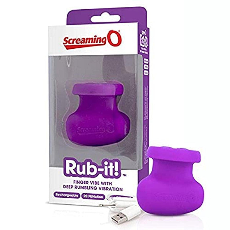 (Wd) Screaming O Rub It Black Rechargeable Vibrator