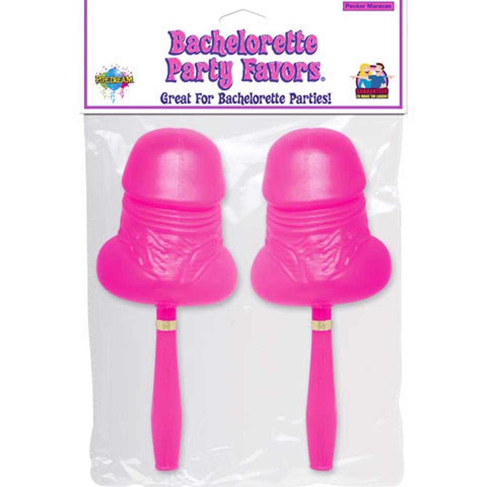 Pipedream Bachelorette Party Pecker Maracas, Pink
