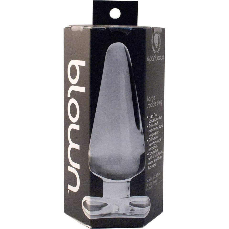 Spade Anal Plug Clear Large