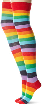 Lycra Acrylic Rainbow Thigh Hi