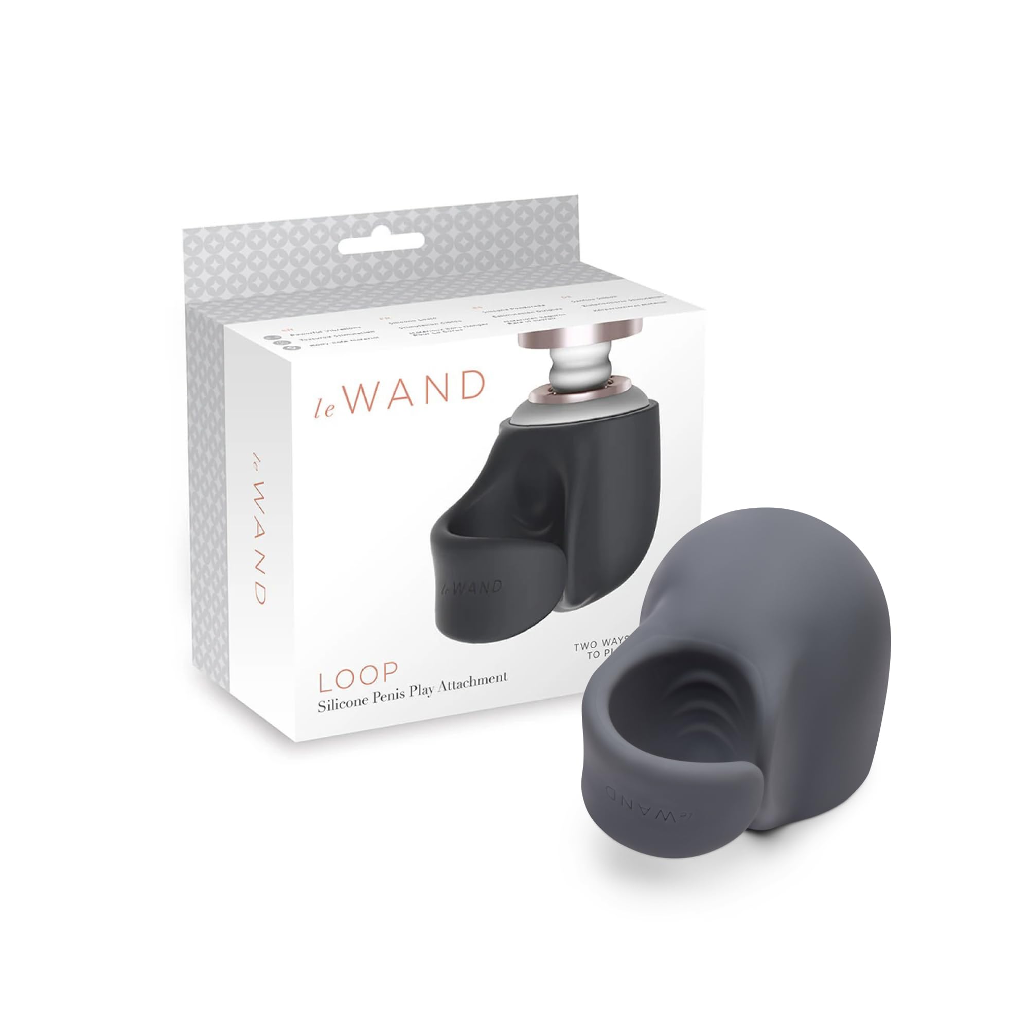 Le Wand Loop Silicone Penis Stimulation Attachment - Textured Male Masturbation Sleeve for Le Wand Original - Flexible, Weighted