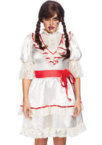 Leg Avenue Haunted Doll, Features Satin L Off White Color