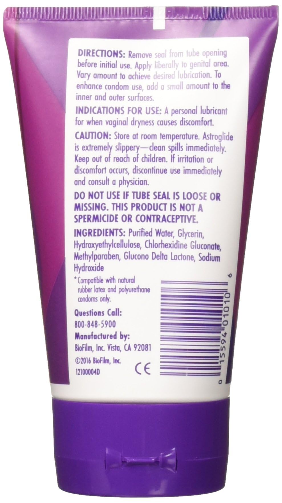 Astroglide Lubricant Gel, 4 Fl Oz (Pack Of 2)