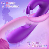 G Spot Vibrator Sex Toys-3 in 1 Adult Sex Toys 360? Rotation Vibrators with 10 Rubbing & 7 Vibrating & 7 Massaging, Waterproof C
