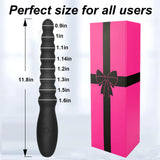 Silicone Vibrating Anal Beads Butt Plug Prostate Massager Adult Toy, Rechargeable Clitoris Anal Vibrator Waterproof G-Spot Stimu
