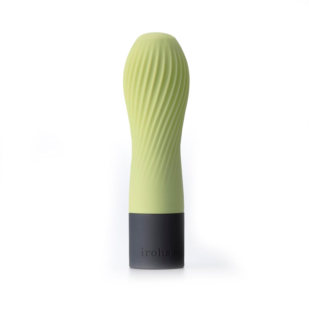 Iroha Zen Matcha Soft Silicone Women Vibrator, Intimate Waterproof Personal Dildo Massager, Clitoral Stimulator Battery Powered 