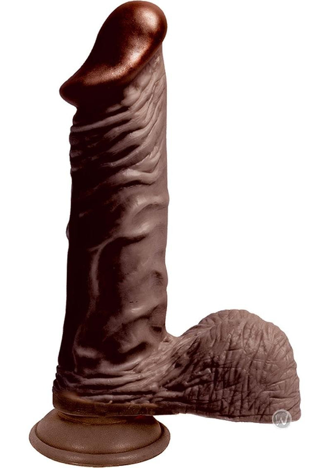 Lifelikes Black-King Dildo, Brown, 9 Inch