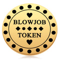 Naughty Valentine 's Day Tokens - Blowjob Token - Blow Job Coin - Funny Sex Gift for Husband or Boyfriend - Gifts for Men