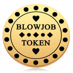 Naughty Valentine 's Day Tokens - Blowjob Token - Blow Job Coin - Funny Sex Gift for Husband or Boyfriend - Gifts for Men
