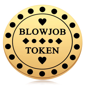 Naughty Valentine 's Day Tokens - Blowjob Token - Blow Job Coin - Funny Sex Gift for Husband or Boyfriend - Gifts for Men