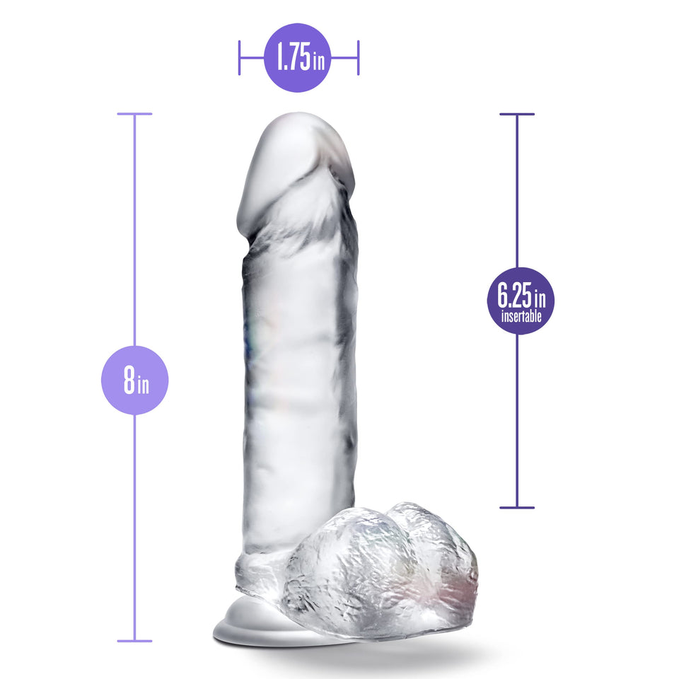 B Yours Diamond Glimmer 8In Clear