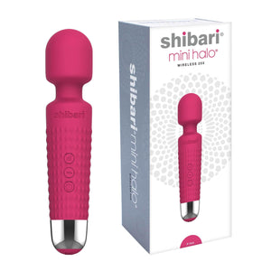 Shibari Mini Halo Vibrator, Wand Massager Vibe, Cordless, Quiet, High Power & Waterproof, Vibration Clitoris Stimulation, Adult