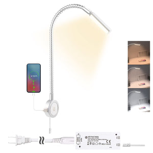 Vst Books Lights For Headboard, Bedside Wall Mounted Reading Lamp, Reading Light Touch To Adjust Color Temp (3000K/4000K/6000K)