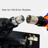 TenFruit 3XLR to Double 3XLR Adapter with Flexible Rods Sex Machine Attachment Double Penetration for 3XLR Connector Dildos Mast