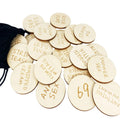 20Pcs Funny Tokens Sex, Date Night Ideas Activity Tokens Games Funny Wooden Couples Wedding Anniversary Token Gift Romantic Funn
