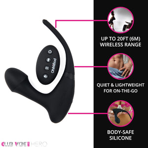 Ohmibod Club Vibe 3.Oh Hero Wearable Anal Vibrator - Wireless Remote Control Vibrating Butt Plug - Personal Massager For Women -