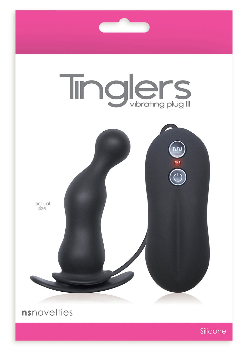 Ns Novelties Tinglers Plug 3 Vibrator, Black