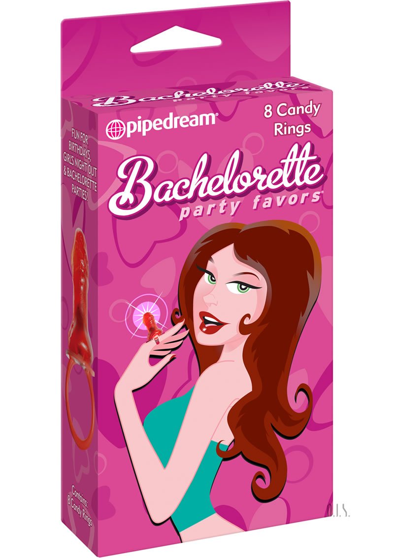 Bachelorette Party Favors Candy Rings - Box of 8