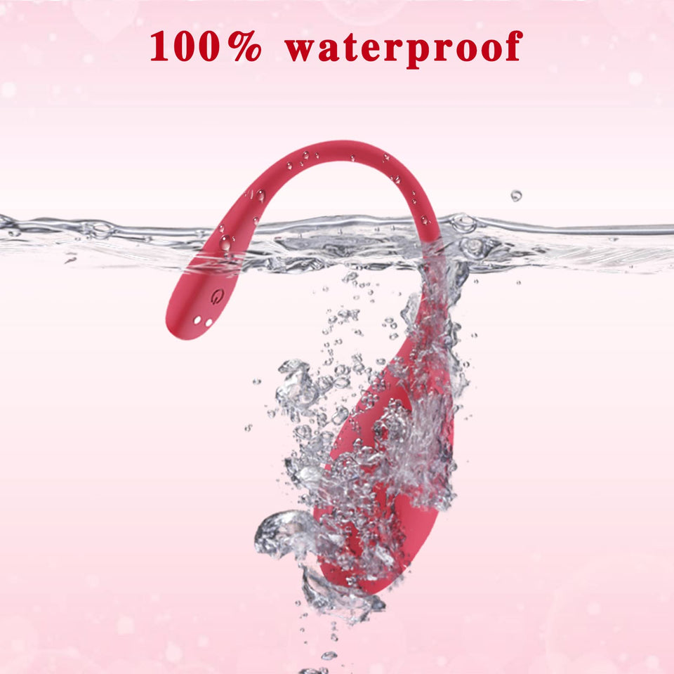 Bullet Dildo Vibrator Rose Sex Toy, Vibrators with Video App Remote Control, 9 Music Modes, Silicone Waterproof Magnetic Chargin