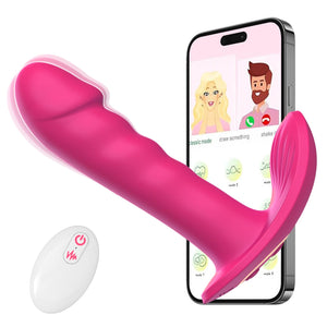 Wearable Panty Vibrator Sex Toys, G Spot Dildo Vibrator with 9 Vibration Modes, Adult Toys App Remote Control Clitoral Vibrators