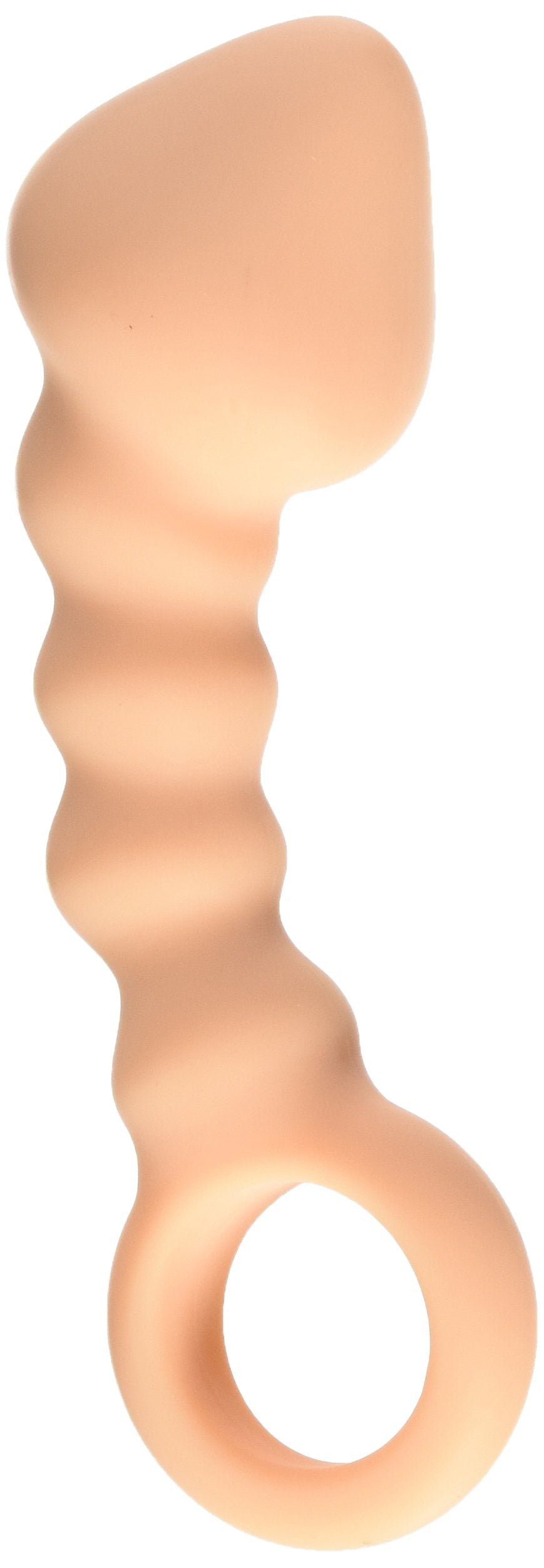 Ram Anal Trainer #3 Silicone Anal Beads 5.5 Inch, Waterproof, Flesh