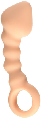 Ram Anal Trainer #3 Silicone Anal Beads 5.5 Inch, Waterproof, Flesh