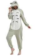 Sqlszt Animal Onesie Adult One Piece Pajamas Unisex Cosplay Costume for Women Men M Grey