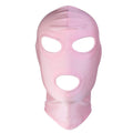 Women and Men Bondage Hood Mask (Pink-1)