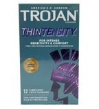Trojan Thintensity Ultrasmooth Lubricated Condoms - 12 Count