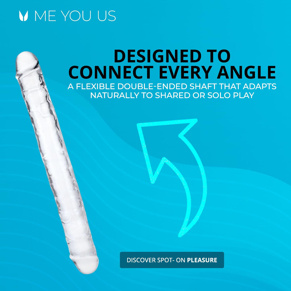 Me You Us Ultracock 15In Jelly Dbl Clear